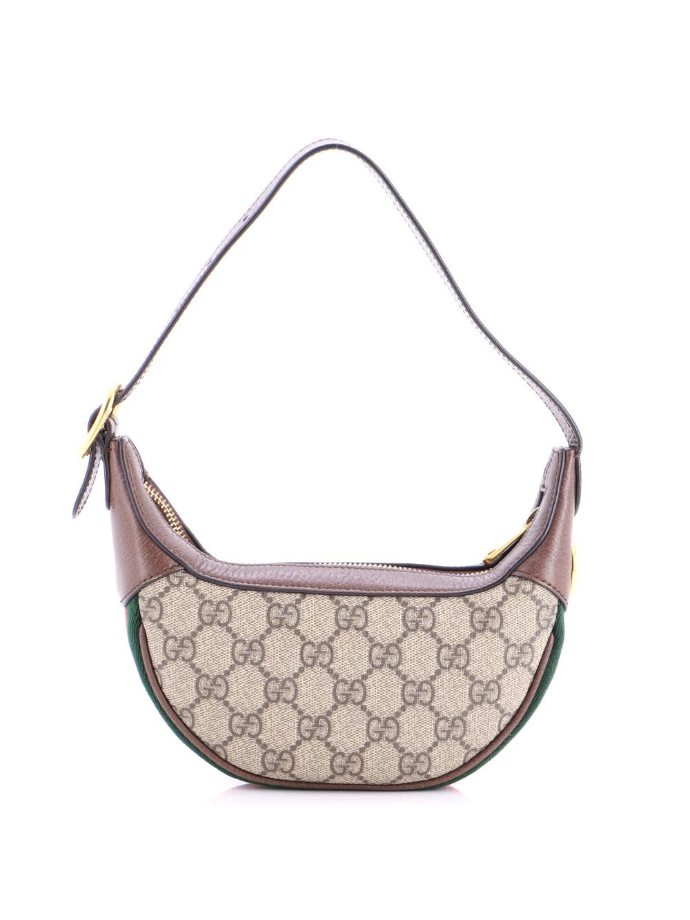 Gucci Ophidia Half Moon Bag Gg Coated #260868G15B